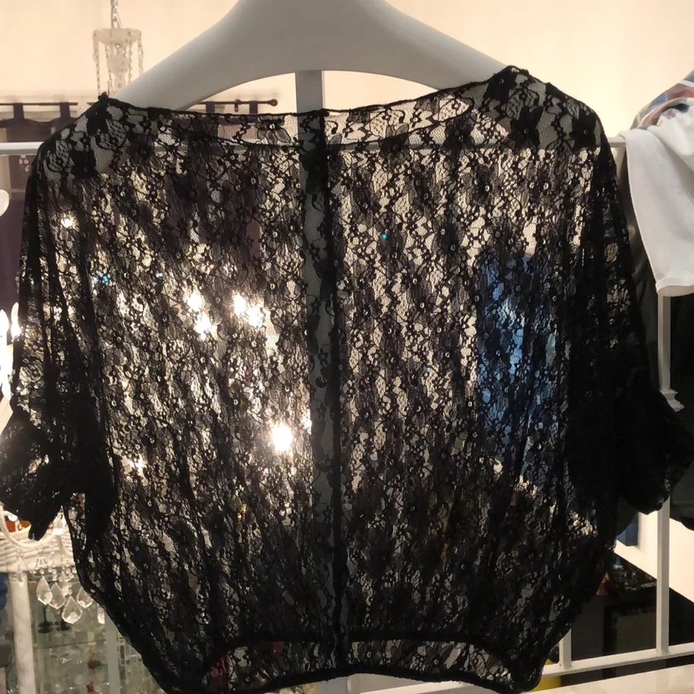 Beautiful black lace shirt